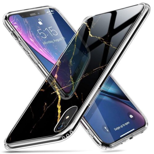 ESR iPhone XR Mimic Marble Black Gold (489424071205)