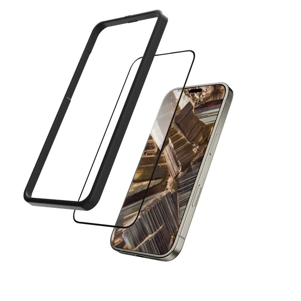 MagEasy Vetro Full Cover HD Tempered Glass iPhone 16 Pro Max (With Easy Installation Frame)