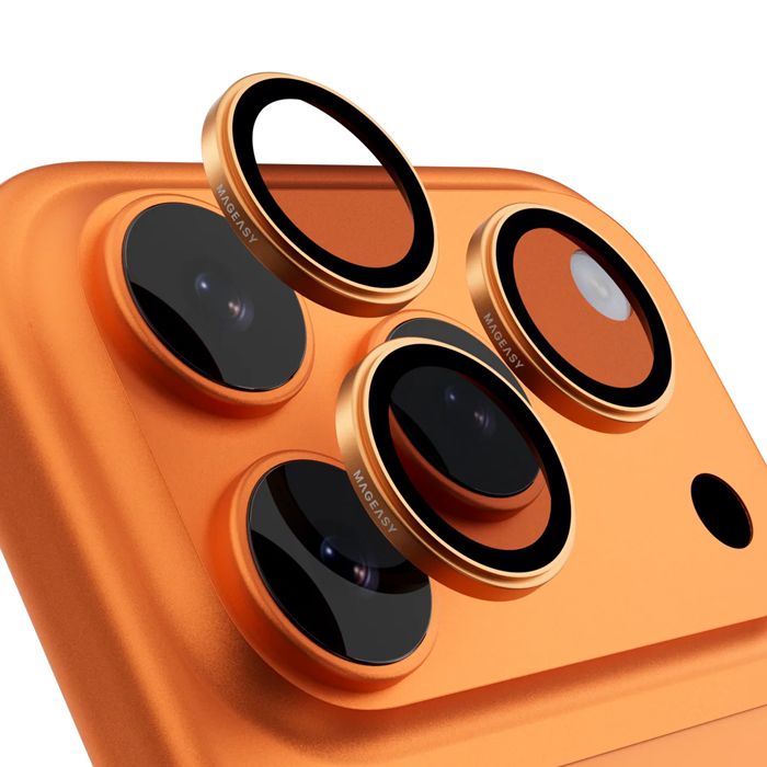 MagEasy Sapphire Camera Lens Glass Orange iPhone 17 Pro/17 Pro Max