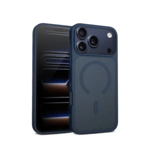 Θήκη Crong Hybrid Matte MagSafe Navy Blue iPhone 17 Pro Max