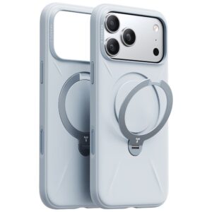 Θήκη Torras Ostand Spin Silicone MagSafe Baby Blue iPhone 17 Pro Max