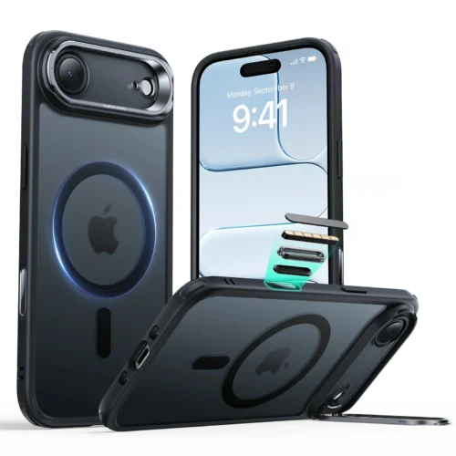 Θήκη ESR Classic Hybrid with Stash Stand (Camera Control Button) HaloLock MagSafe Frosted Black iPhone Air