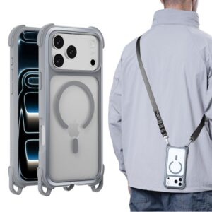 Θήκη MagEasy Odyssey M with Lanyard Magsafe Mist Gray iPhone 17 Pro Max