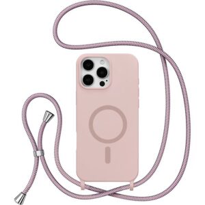 Θήκη Orso Soft TPU Κορδόνι Magsafe Dusty Rose iPhone 17 Pro Max