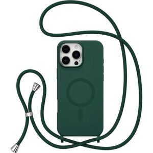 Θήκη Orso Soft TPU Κορδόνι Magsafe Forest Green iPhone 17 Pro Max