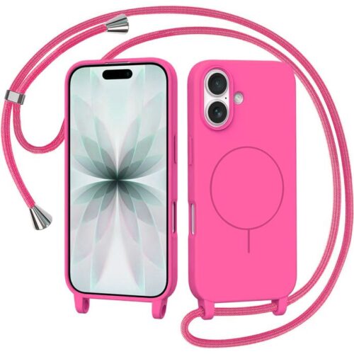 Θήκη Orso Soft Κορδόνι Magsafe Hot Pink iPhone 16