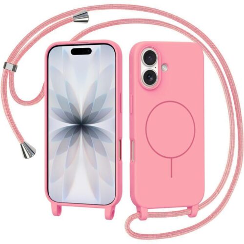 Θήκη Orso Soft Κορδόνι Magsafe Pink iPhone 16