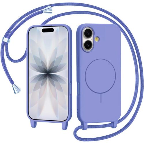 Θήκη Orso Soft Κορδόνι Purple iPhone 16