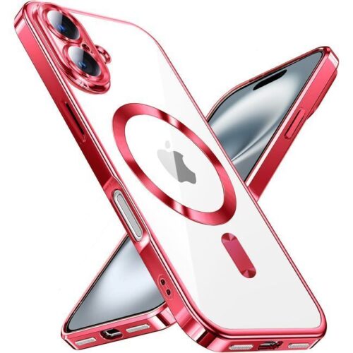 Θήκη Orso Magsafe Camera Protection Bare Look Red iPhone 16