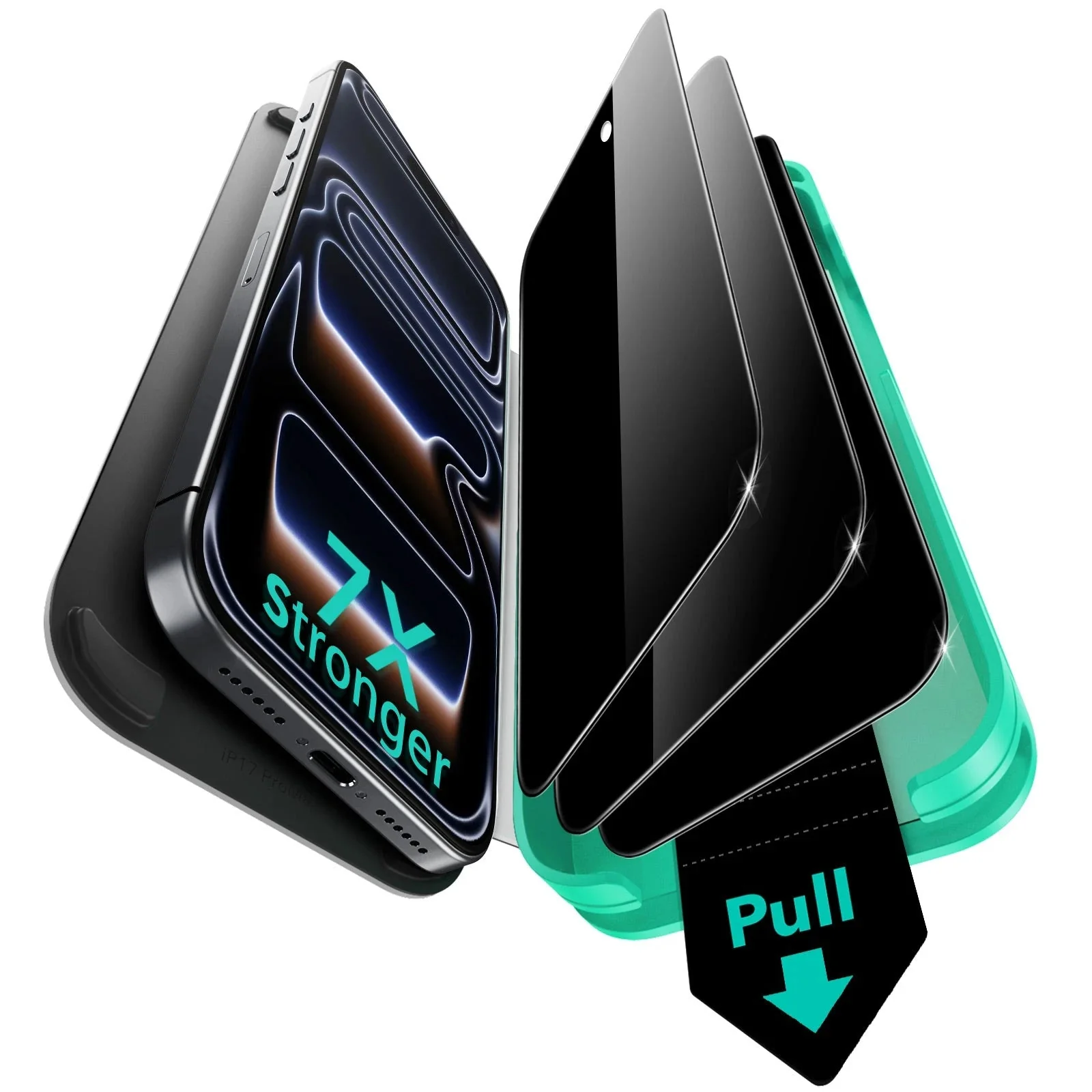 ESR UltraFit Armorite Privacy Tempered Glass iPhone 17 Pro (3 Pack)