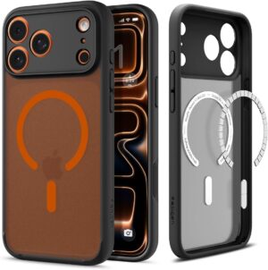 Θήκη Spigen Ultra Hybrid MagSafe Frost Black Orange iPhone 17 Pro Max