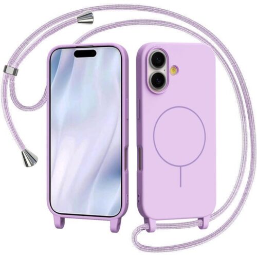 Θήκη Orso Soft Κορδόνι Magsafe Violet iPhone 16