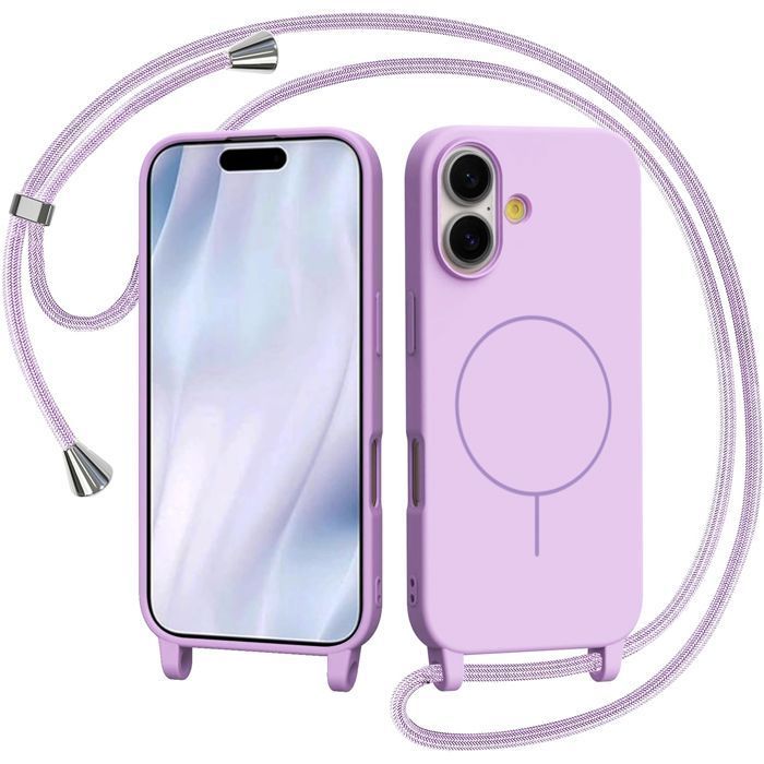 Θήκη Orso Soft Κορδόνι Magsafe Violet iPhone 17