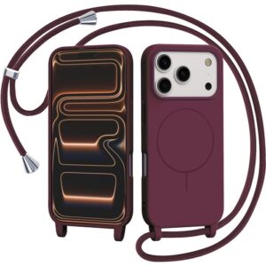 Θήκη Orso Soft Κορδόνι Magsafe Wine iPhone 17 Pro Max
