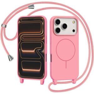 Θήκη Orso Soft Κορδόνι Magsafe Pink iPhone 17 Pro Max