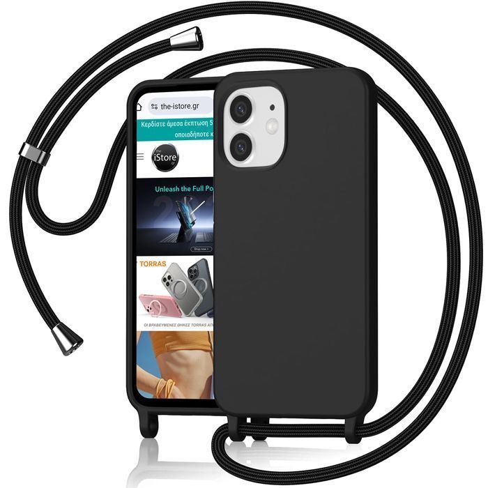 Θήκη Orso Soft Κορδόνι Black iPhone 11