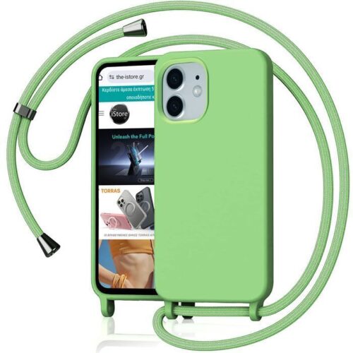 Θήκη Orso Soft Κορδόνι Spring Green iPhone 11