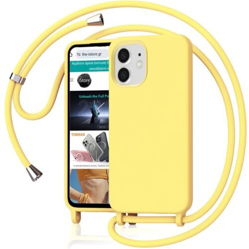 Θήκη Orso Soft Κορδόνι Yellow iPhone 11