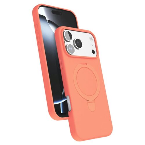 Θήκη Orso Ostand Liquid Silicone Orange iPhone 17 Pro Max