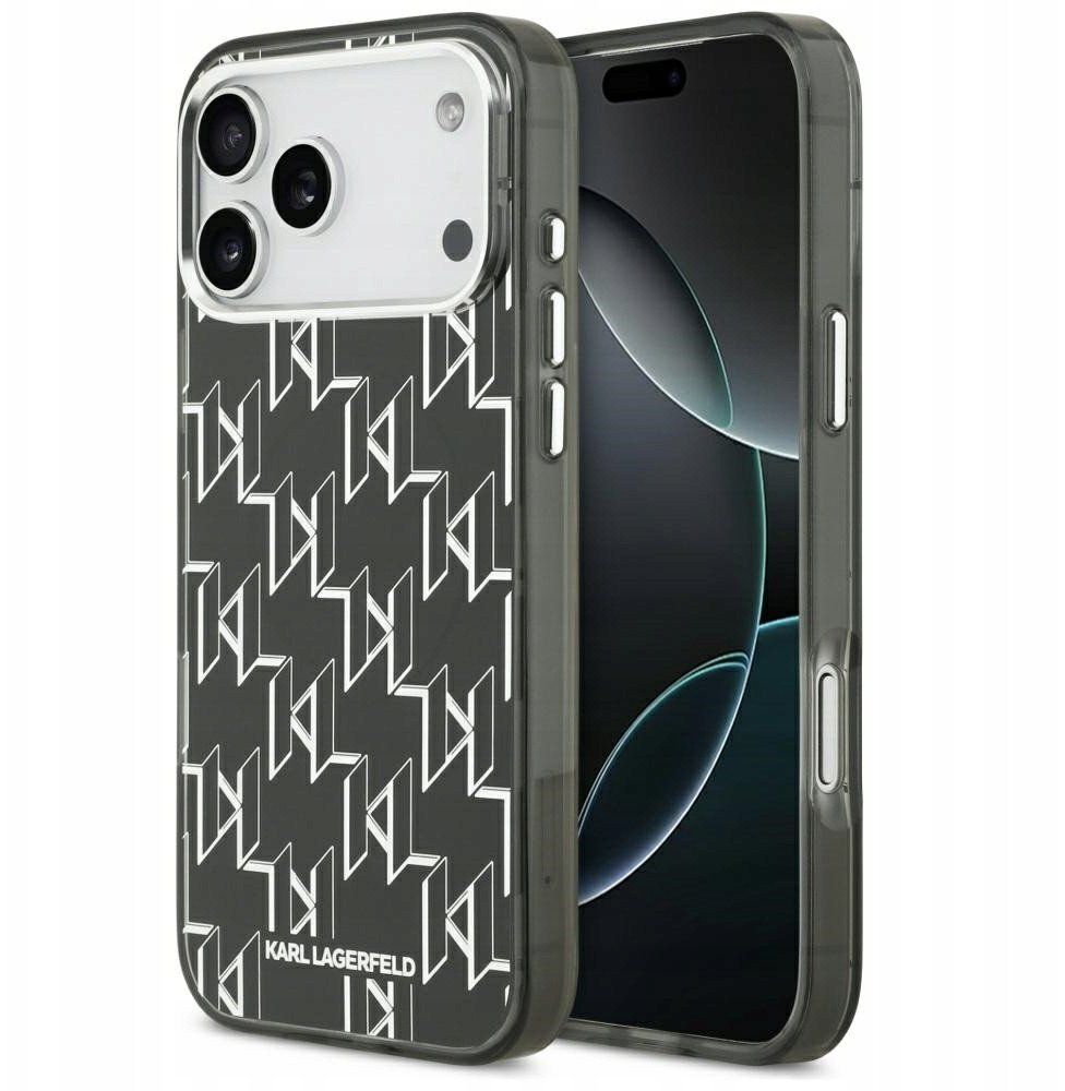 Θήκη Karl Lagerfeld IML KL Monogram MagSafe Black iPhone 17 Pro Max