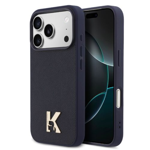 Θήκη Karl Lagerfeld Saffiano Karl Head Logo MagSafe Blue iPhone 17 Pro Max