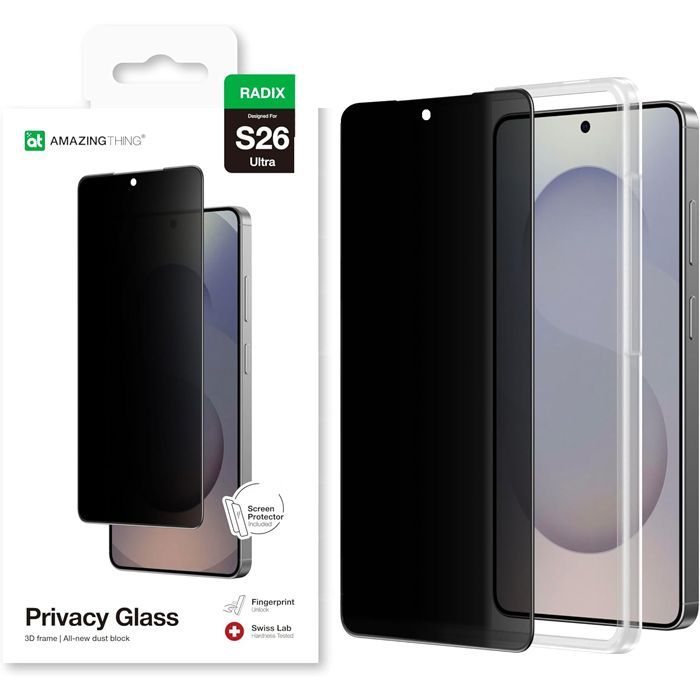 AmazingThing Supreme Radix Privacy Tempered Glass Samsung Galaxy S26 Ultra