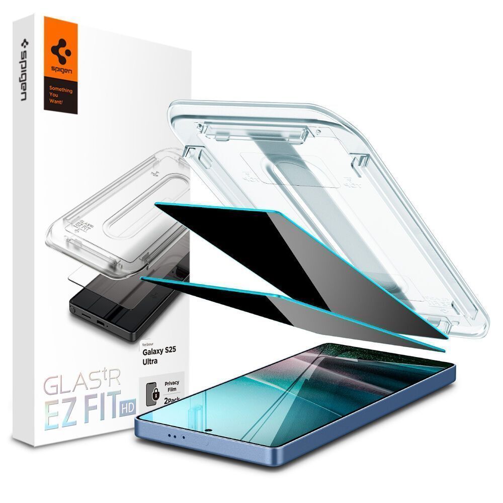 Spigen EZ Fit GLAS.tR HD Privacy Tempered Glass Samsung Galaxy S25 Ultra (2-Pack)