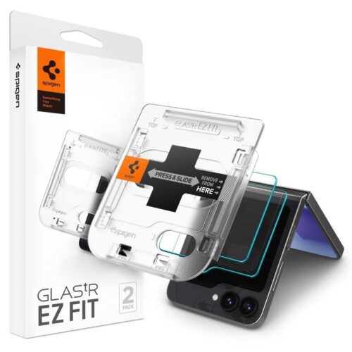 Spigen GLAS.tR EZ Fit HD Tempered Glass Samsung Galaxy Z Flip 5/6/7 FE (2-Pack)