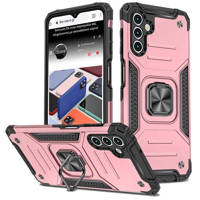 Θήκη Armor Ringstand Rose Gold Samsung Galaxy A15