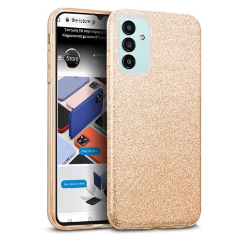 Hybrid Strass Gold Case Samsung Galaxy M13/M23 5G