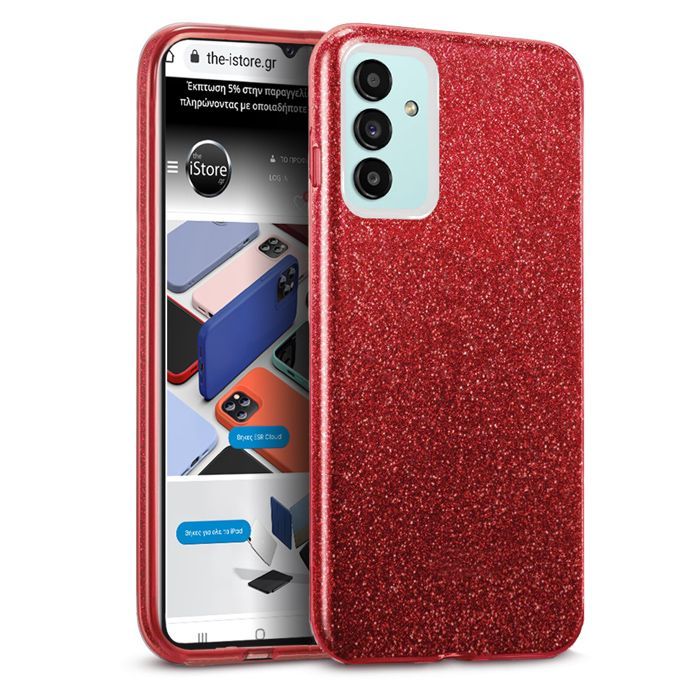 Hybrid Strass Red Case Samsung Galaxy M13/M23 5G
