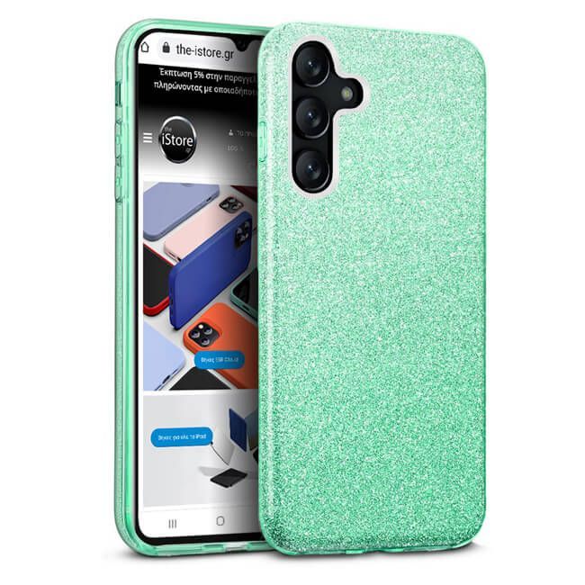 Hybrid Strass Green Case Samsung Galaxy A54
