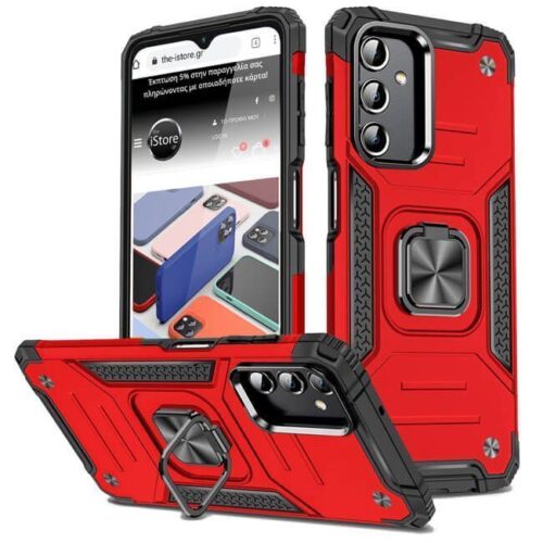 Θήκη Armor Ringstand Red Samsung Galaxy A14 4G/5G