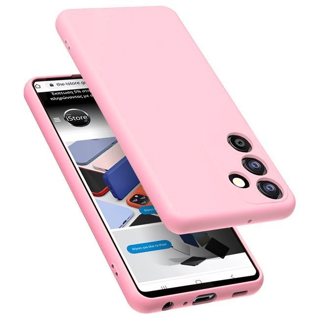 Θήκη Rubber Silk Pink Samsung Galaxy A14 4G/5G