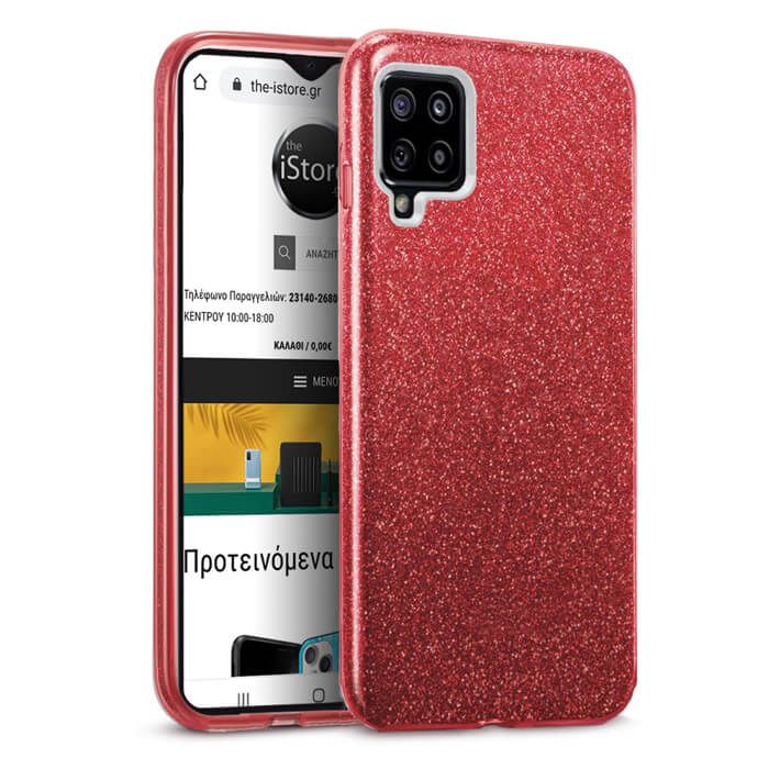 Hybrid Strass Red Case Samsung Galaxy A22 4G