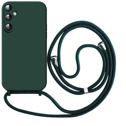 Θήκη Liquid Silicone Κορδόνι Forest Green Samsung Galaxy A15