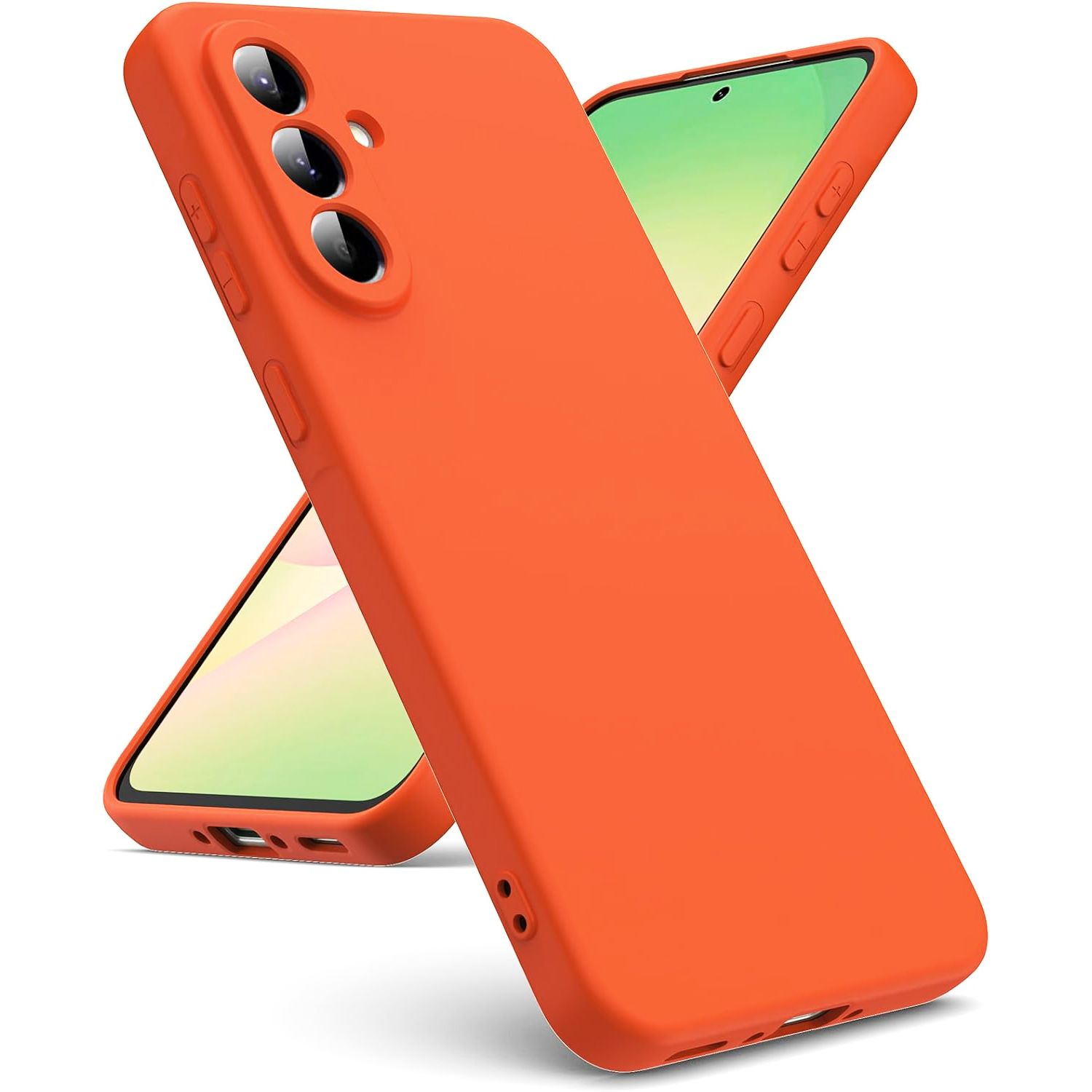 Θήκη Rubber Silk Neon Orange Samsung Galaxy A55 5G