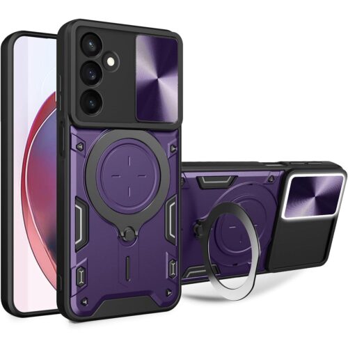Θήκη Shockproof Ringstand Slide Camera Purple Samsung Galaxy A27