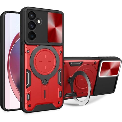 Θήκη Shockproof Ringstand Slide Camera Red Samsung Galaxy A27