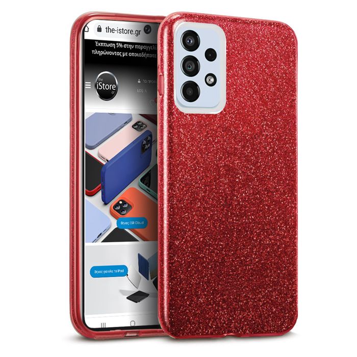 Hybrid Strass Red Case Samsung Galaxy A23 4G/5G