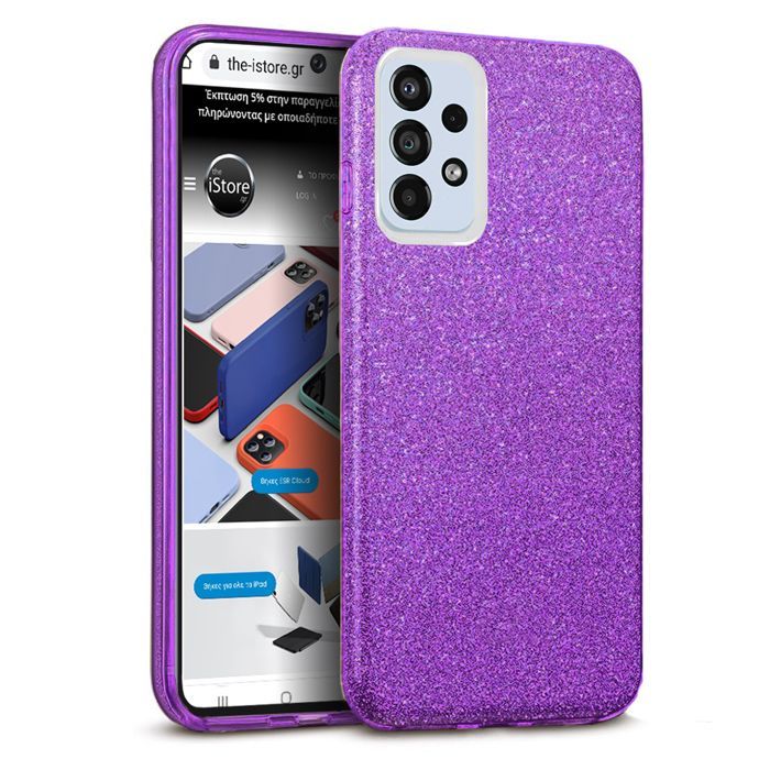 Hybrid Strass Violet Case Samsung Galaxy A23 4G/5G