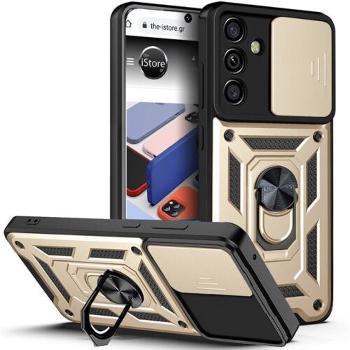 Θήκη Combo Kickstand Slide Camera Gold Samsung Galaxy A35 5G