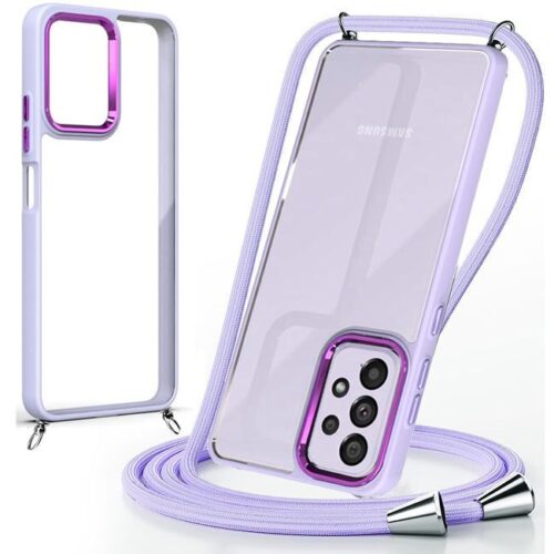 Θήκη Orso Shield Κορδόνι Clear Violet Samsung Galaxy S24 FE 5G