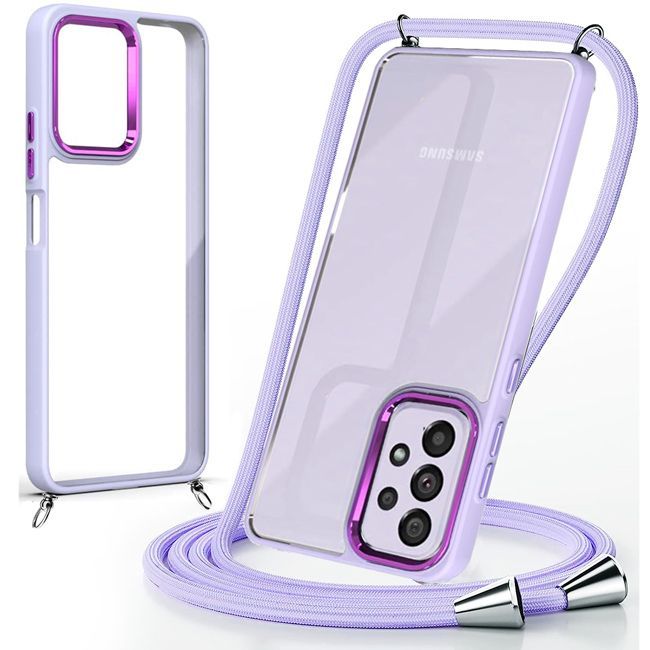Θήκη Orso Shield Κορδόνι Clear Violet Samsung Galaxy S24 FE 5G