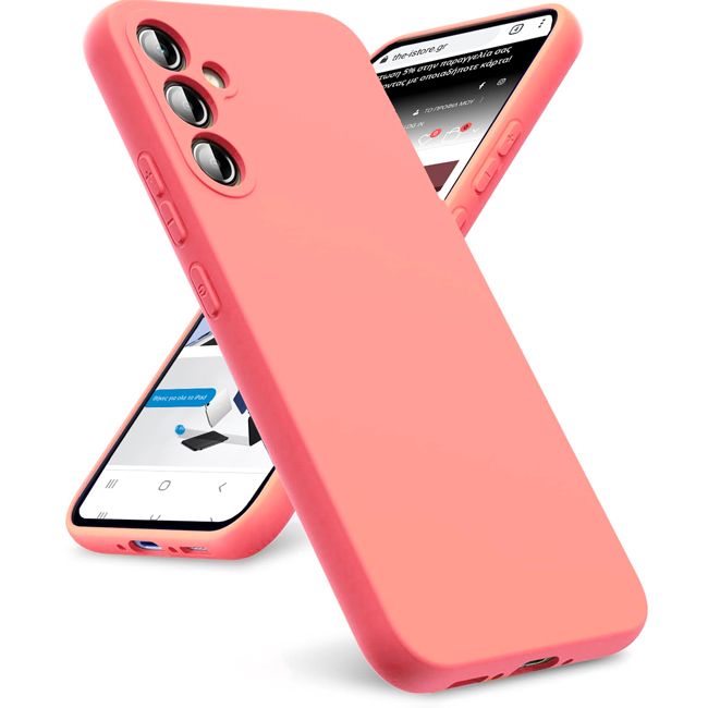 Θήκη Rubber Silk Salmon Pink Samsung Galaxy A17