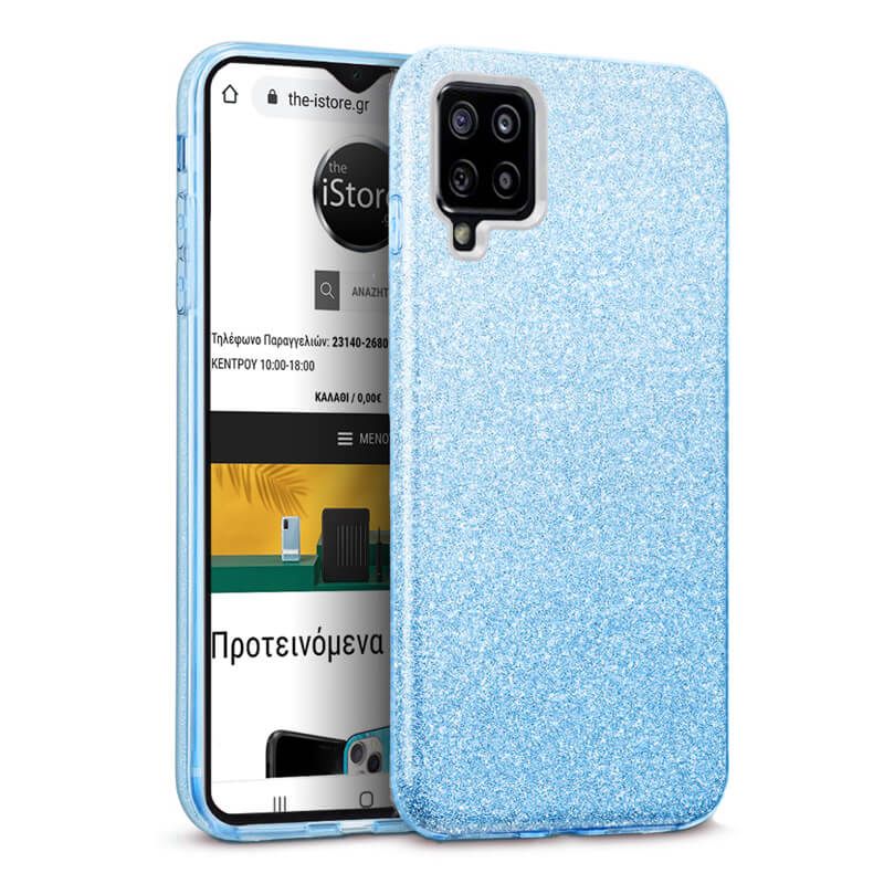Hybrid Strass Blue Case Samsung Galaxy A22 4G