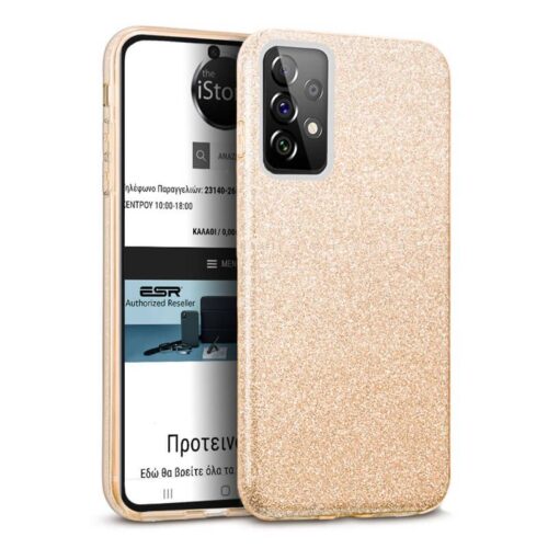 Hybrid Strass Gold Case Samsung Galaxy A53 5G