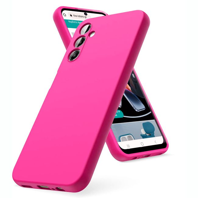 Θήκη Rubber Silk Hot Pink Samsung Galaxy M54
