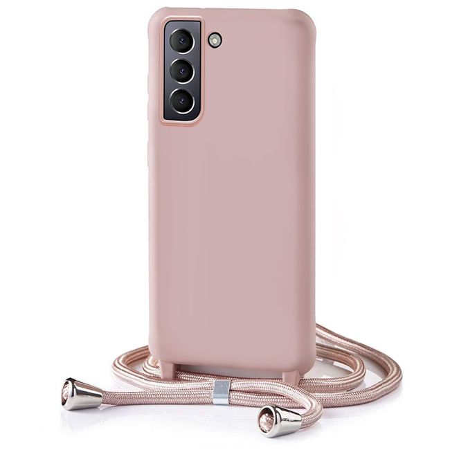 Θήκη Orso Soft TPU Κορδόνι Dusty Rose Samsung Galaxy S24 FE 5G