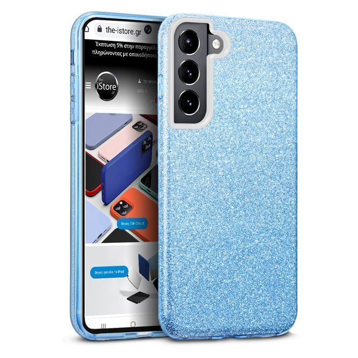 Hybrid Strass Blue Case Samsung Galaxy S22 Plus